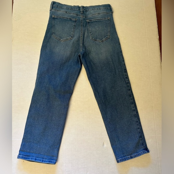 Rachel Roy Blue Distressed Women Trendy Girlfriend Jeans Sz-10. X16 - Picture 2 of 9